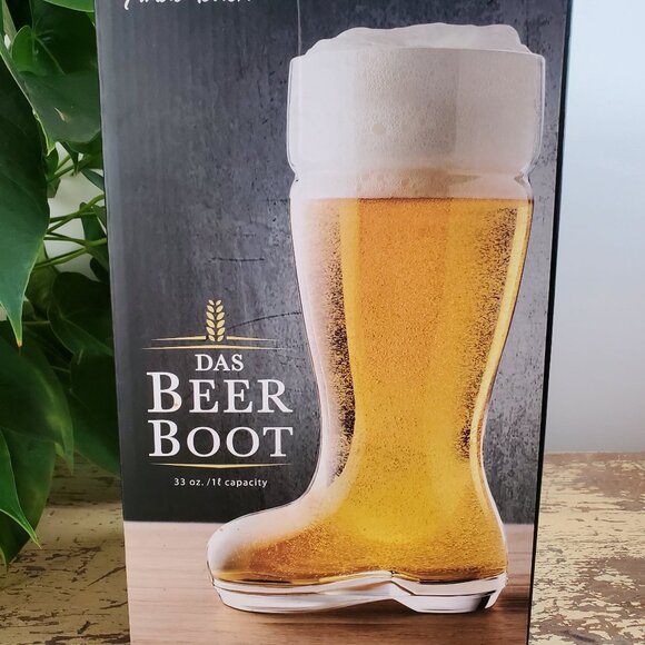 Das Beer Boot Final Touch 1 Liter Large Beer Boot Oktoberfest Dinking Mug - Picture 1 of 8